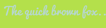 Image with Font Color B6D7CE and Background Color B4E04B